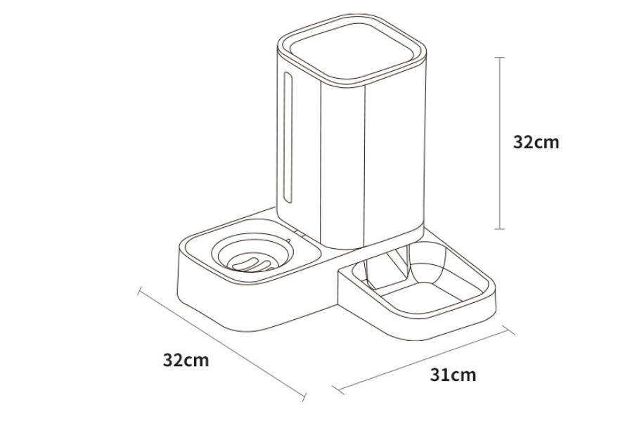Automatic Water Storage Double Pet Bowl