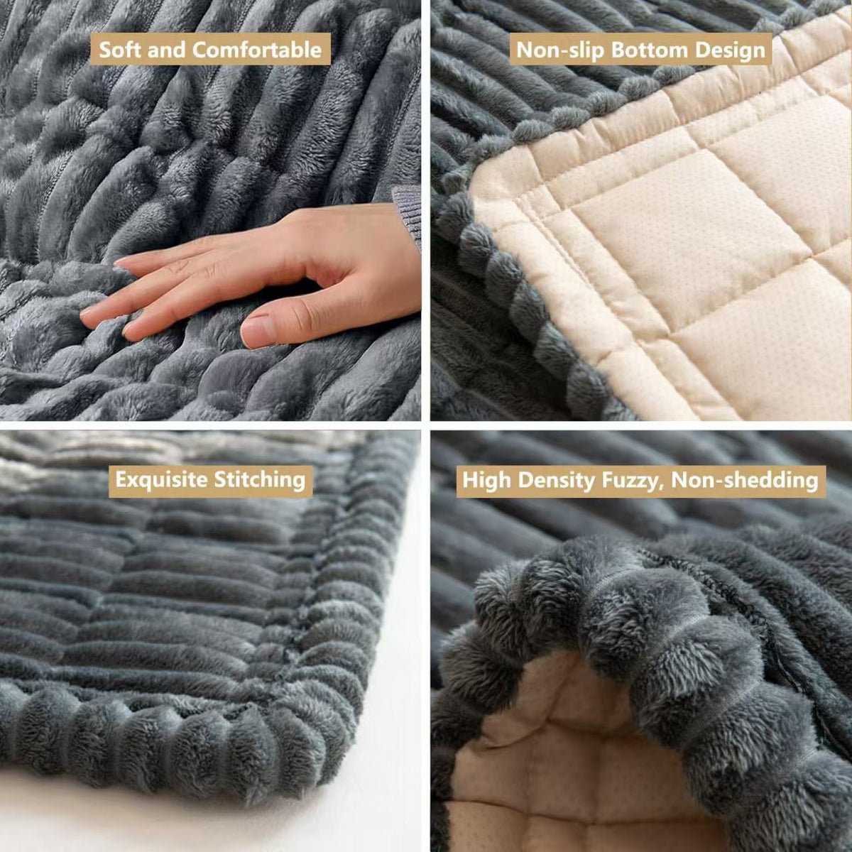 Non-Slip Soft Dog Car Seat Bed