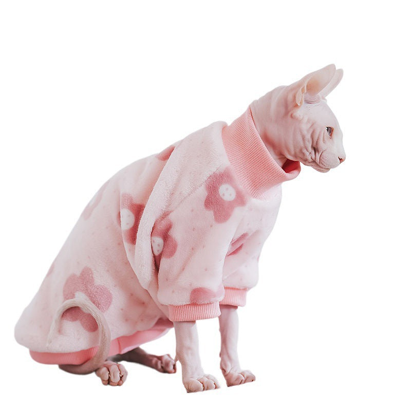 Fleece-Lined Warm Flannel Pet Clothing