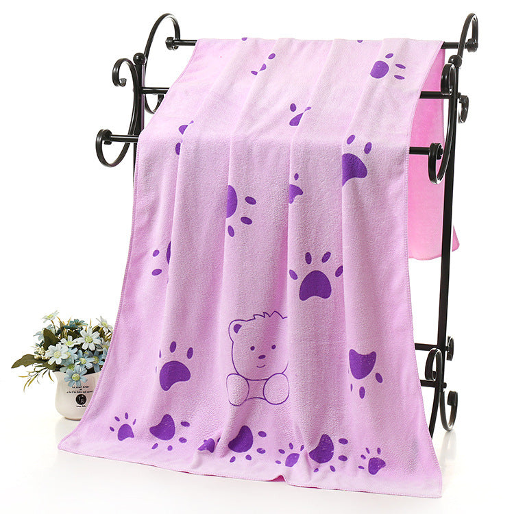 Soft Absorbent Cartoon Bath Towel