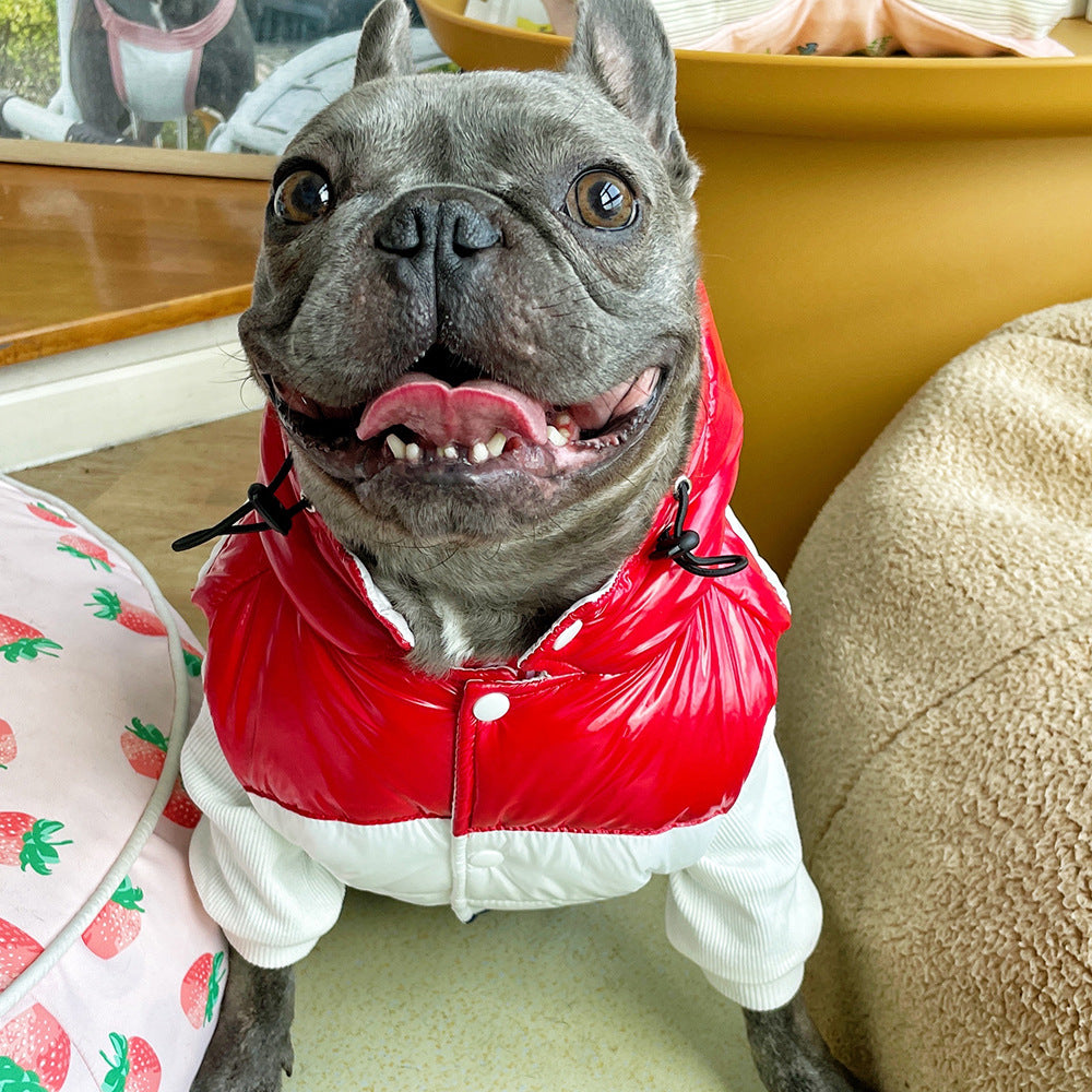 Three-Color Cotton Dog Vest for Autumn and Winter