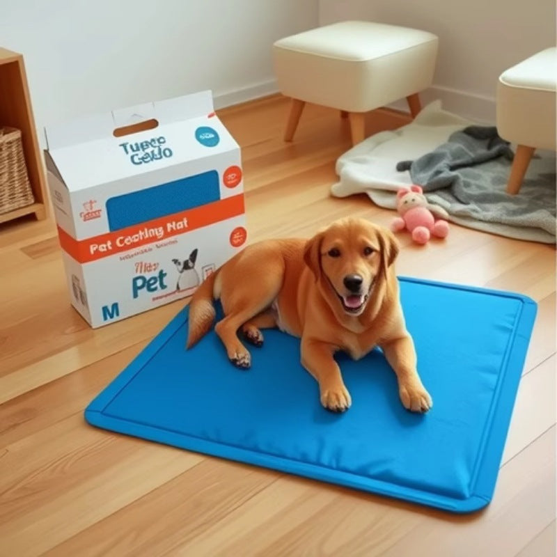 Water-Wave Gel-Sponge Cooling Dog Mat