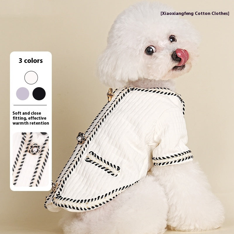 Warm Quilted Pet Coat For Autumn And Winter