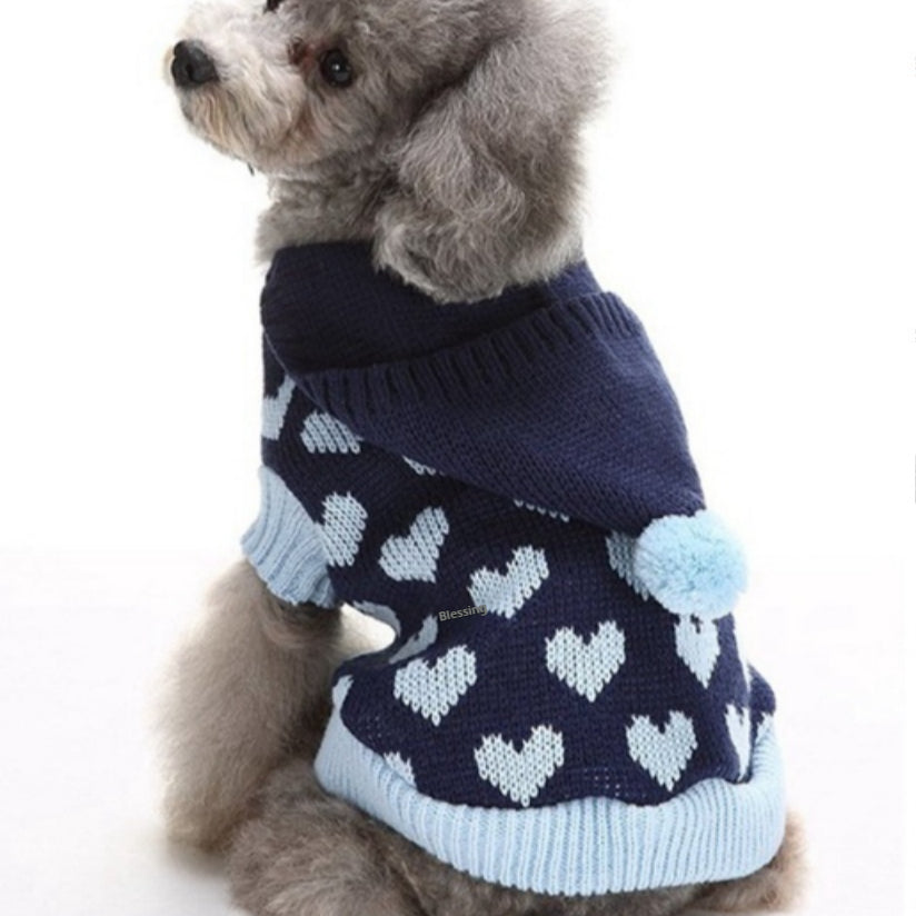 Christmas Knitted Turtleneck Pet Sweater