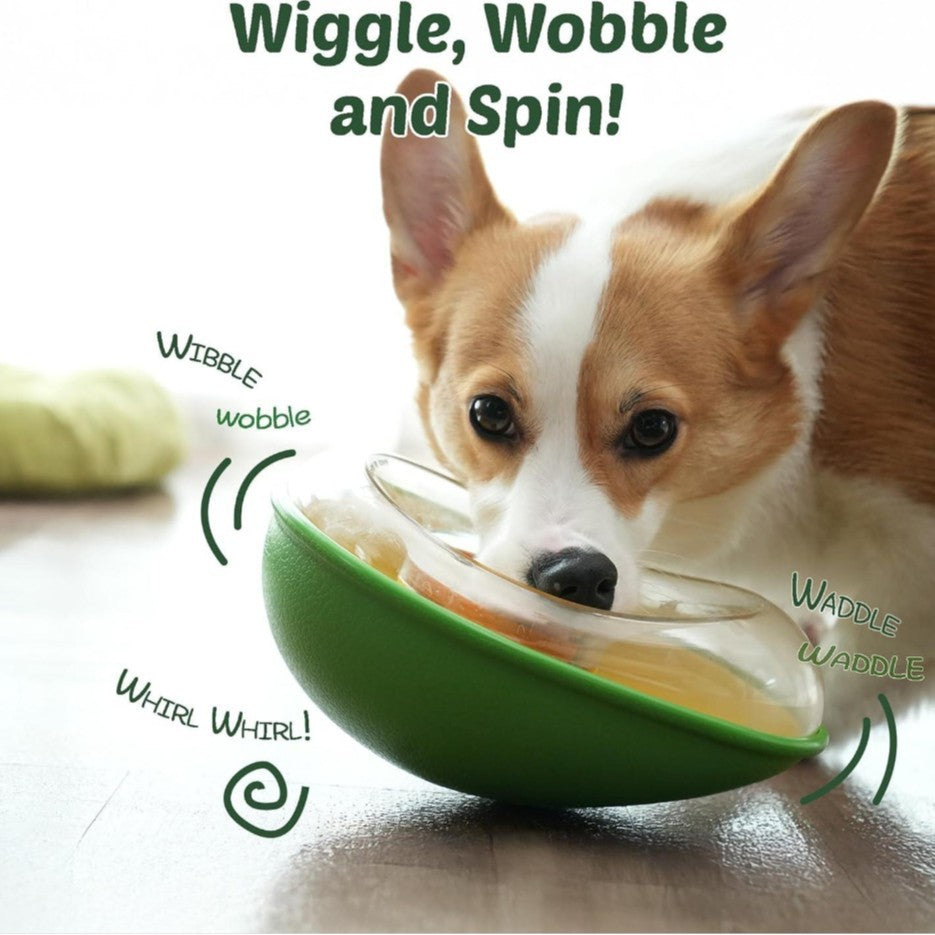 Anti-Tumble Avocado Pet Bowl