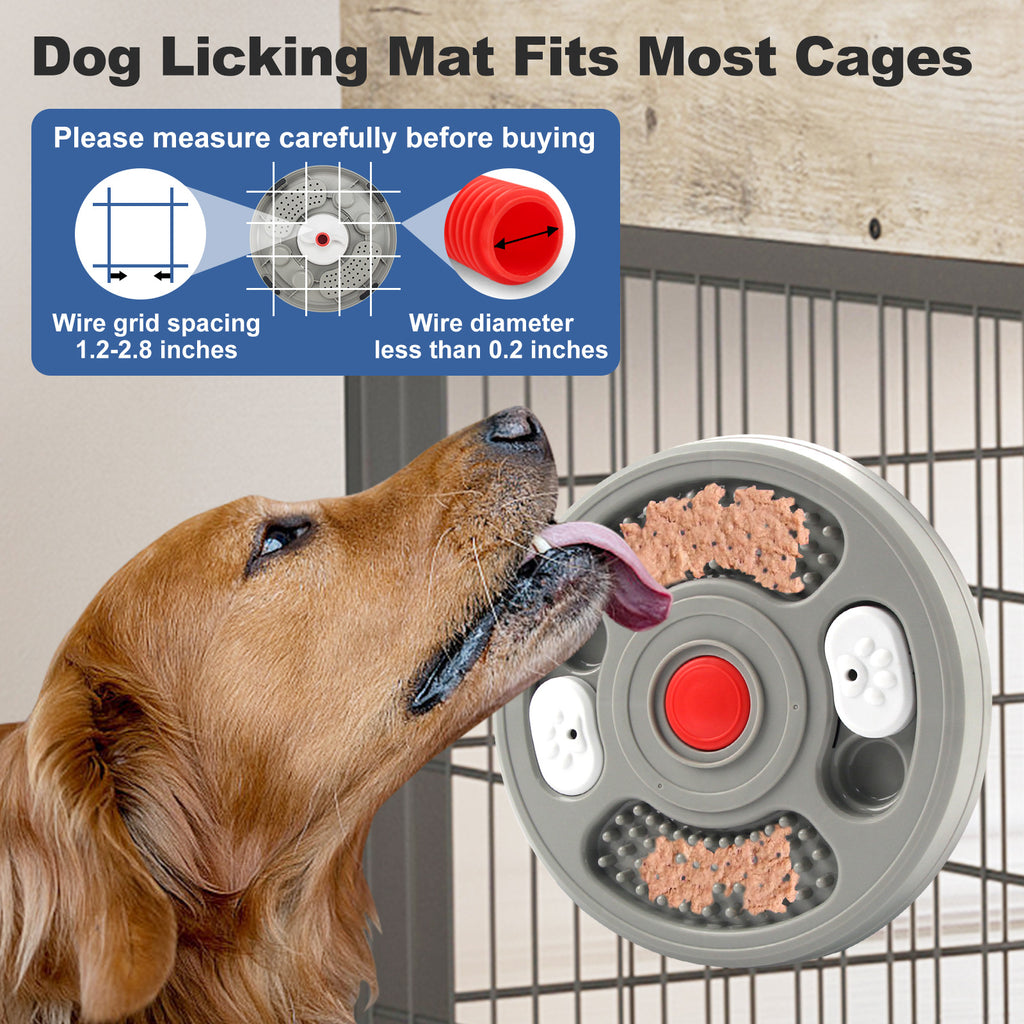 2-in-1 Slow Feeder Dog Bowl and Lick Mat
