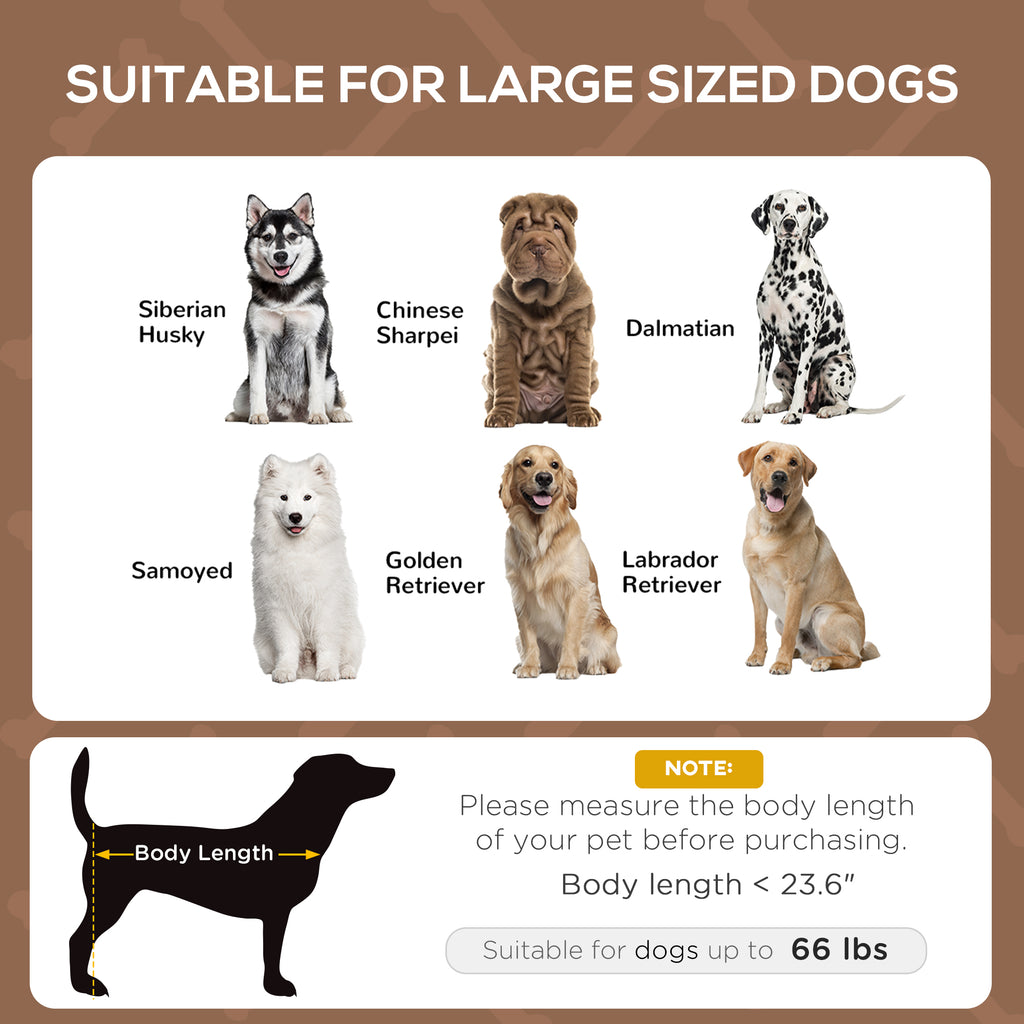 Elevated Portable Dog Cot Pet Bed With Uv Protection Canopy Shade, 36 Inch, Coffee