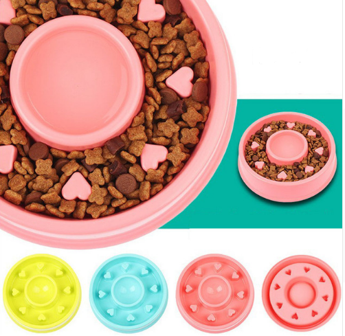 Anti-Choke Plastic Dog Bowl