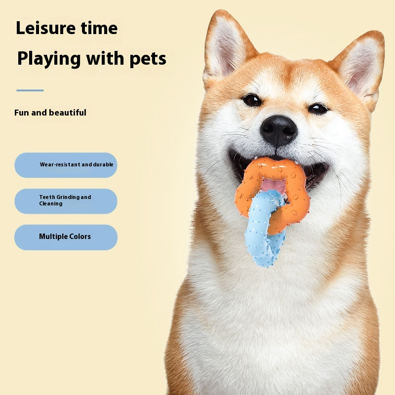 Gnawing Molar Flower Shape Dog Toy