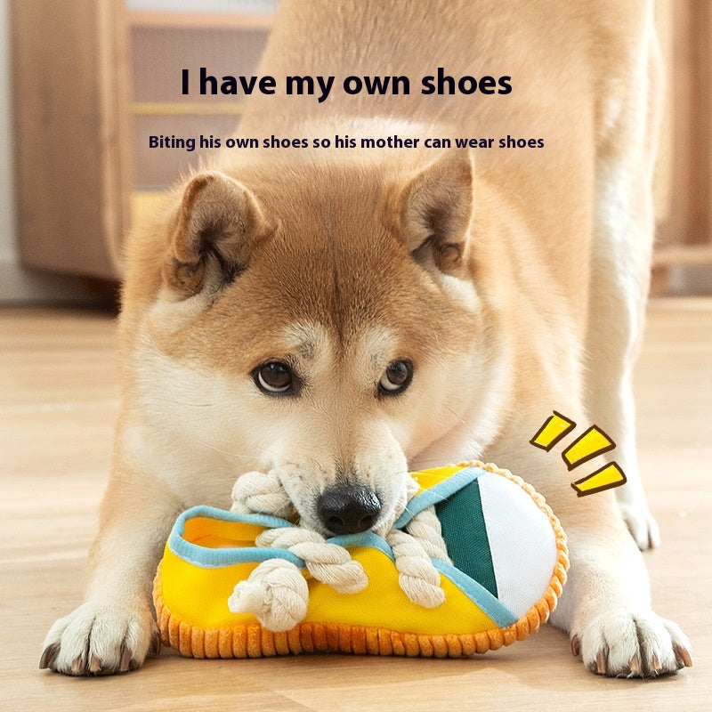 Bite Shoes Sound Pet Toy Self-Hi Relieving Stuffy