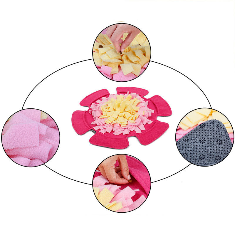 Flower-Shaped Dog Yoga Mat