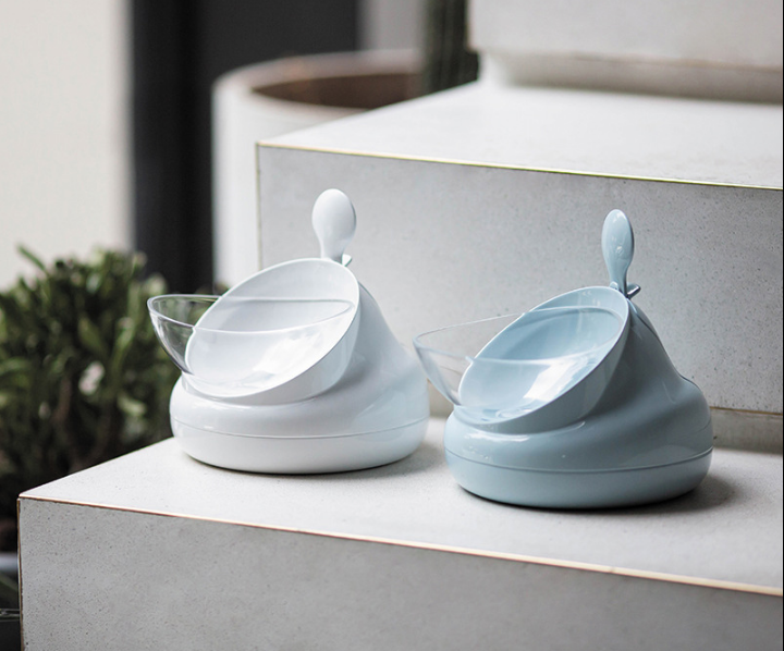 Double Bowl Oblique Mouth Bowl