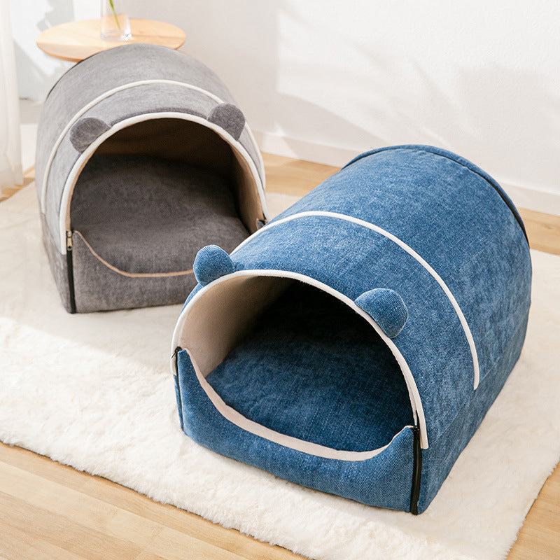 Removable Washable Enclosed Winter Kennel