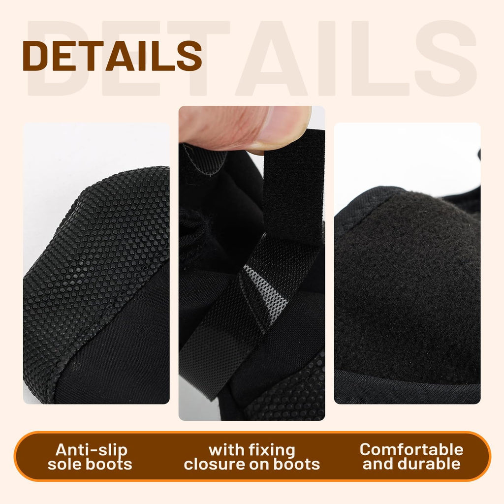 Dog Recovery Boot For Injured Paws - Breathable Dog Shoes With Non-Slip Sole & Self-Adhesive Strap, Dog Bootie To Protect Wounds From Lickin