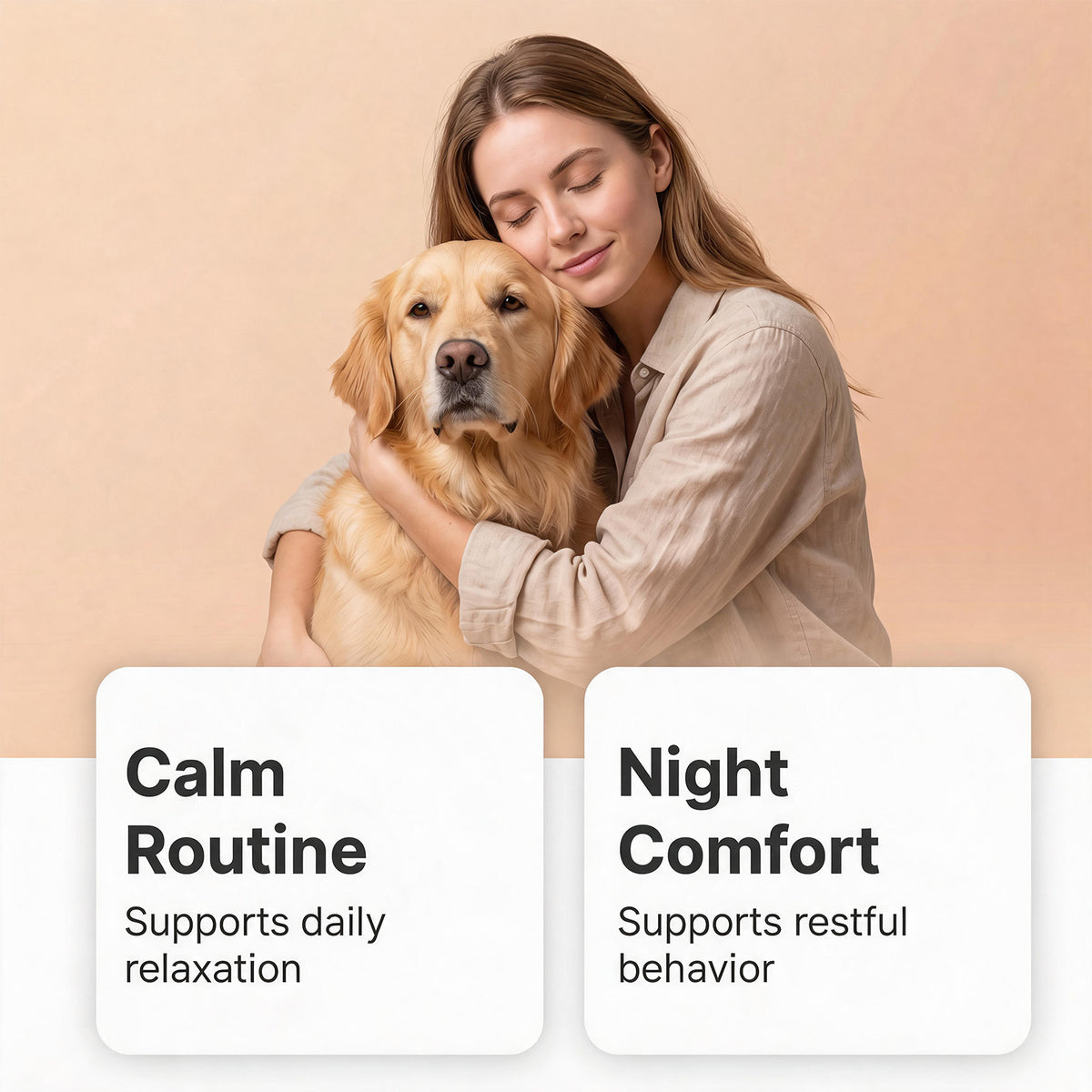 Kriath Dog Calming Chewable Tablets, Universal For Puppies And Adult Dogs, Daily Emotional Soothing And Nutritional Supplement Tablets For P