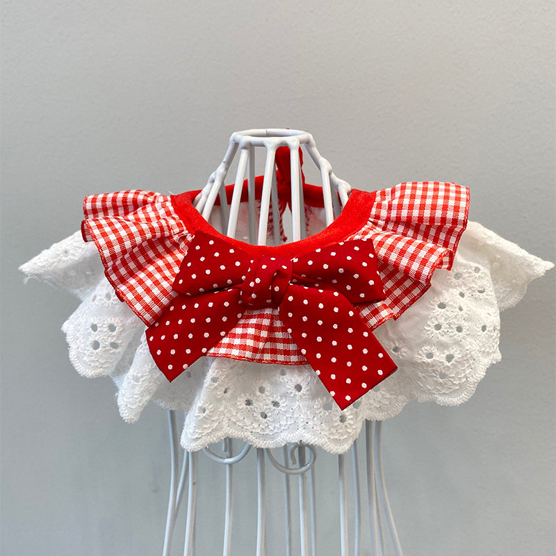 Pet Bib With Bow Tie and Saliva Towel