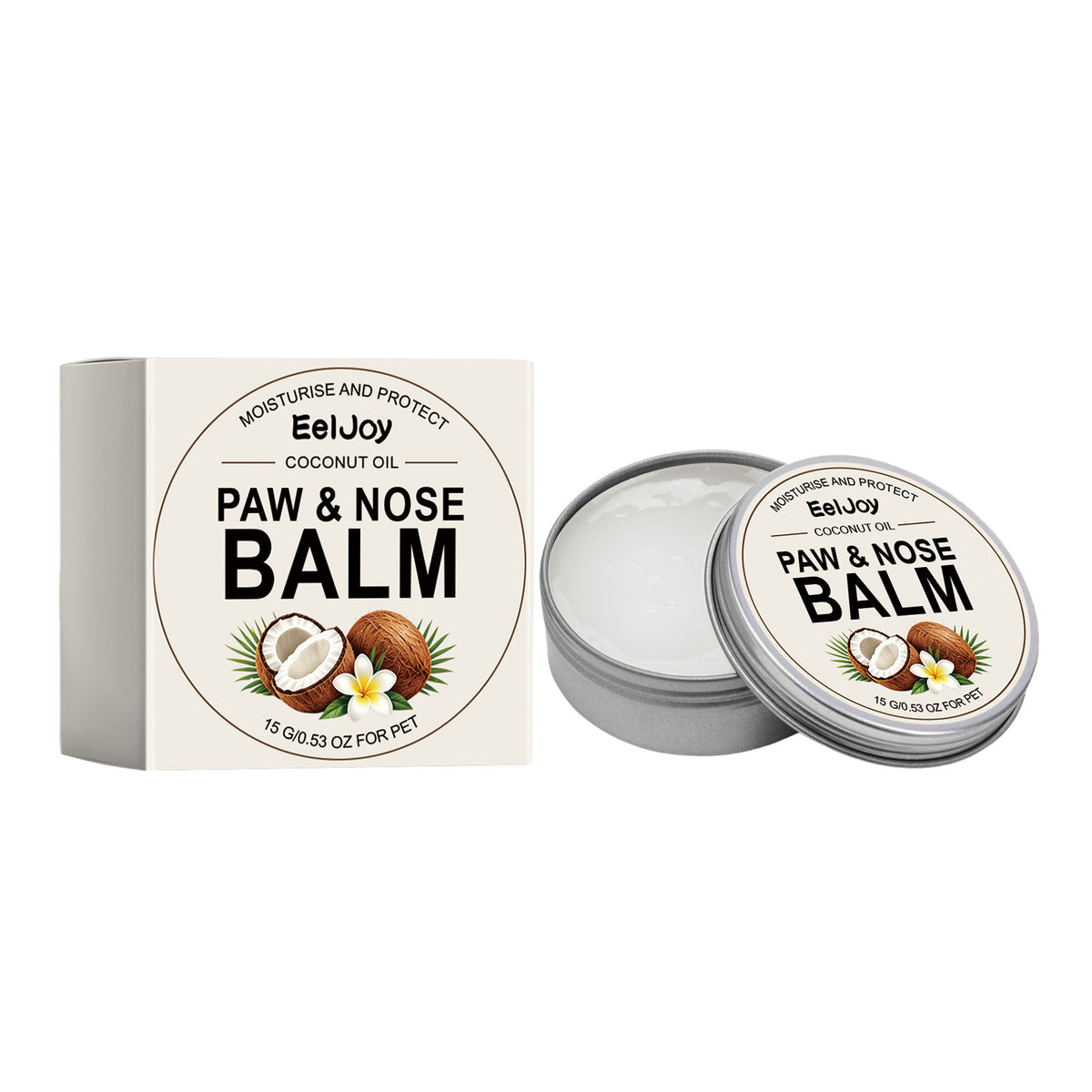 Eeljoy Pet Paw And Nose Care Wax Pet Paw And Nose Moisturizing And Nourishing Cream For Daily Dry And Cracked Care