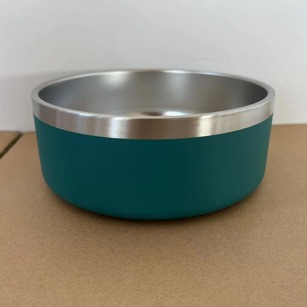 Stainless Steel Dog Bowl Inside And Outside 304 With Silica Gel Pad
