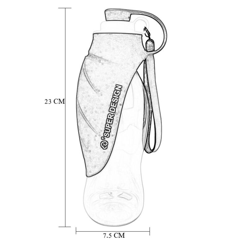 Portable Dog Water Bottle With Bowl