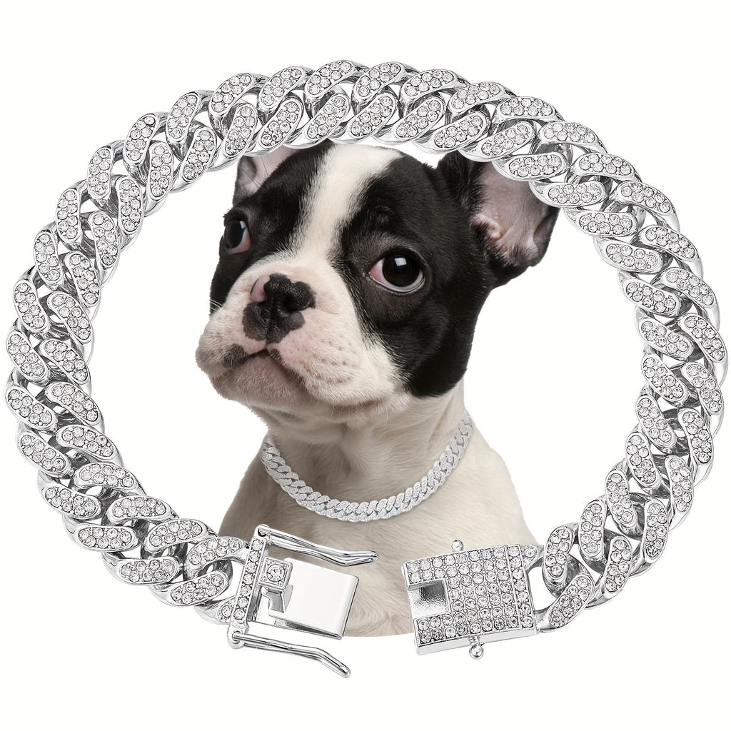 Shiny Diamond Safety Metal Necklace