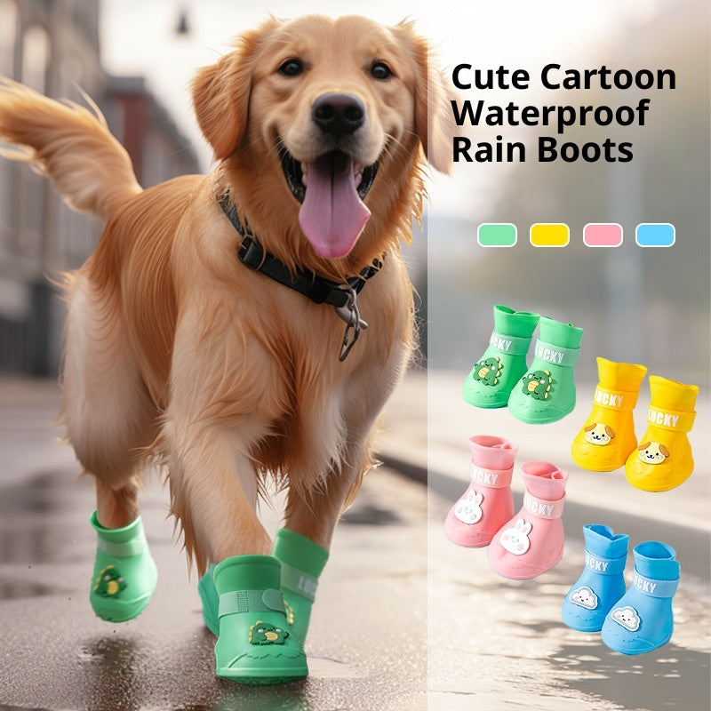Waterproof Anti-Slip Shoes for Medium and Large Dogs