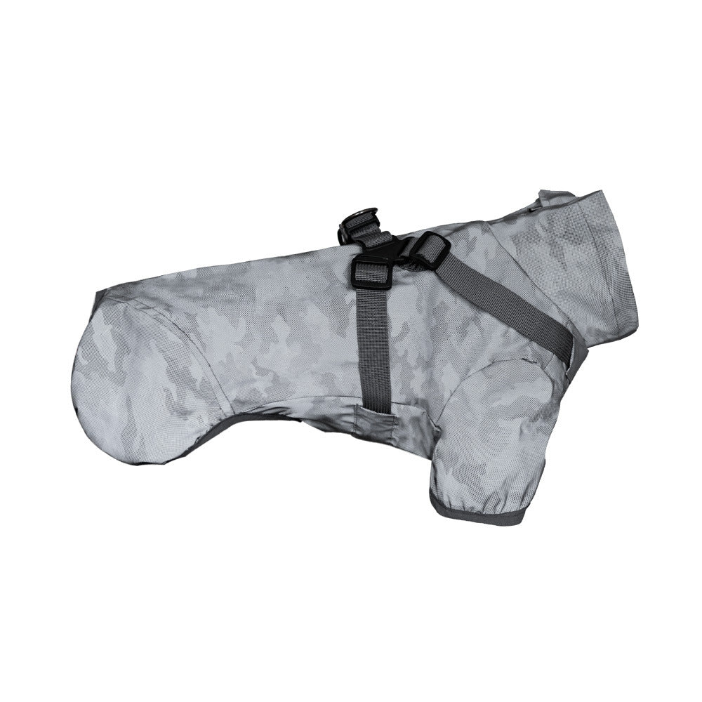 Two-Legged Waterproof Dog Raincoat With Traction