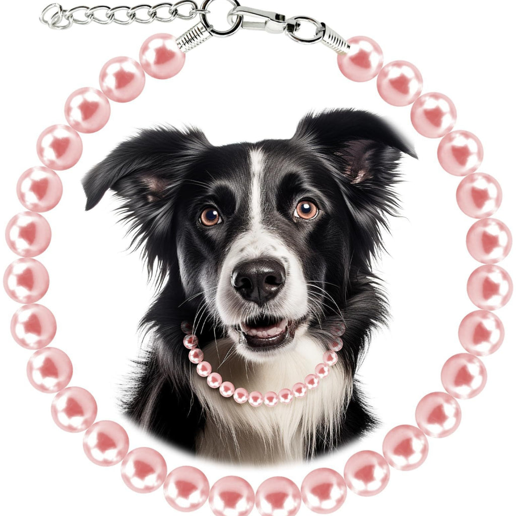 Pet Round Pearl Chain Dog Necklace