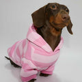 Hooded Pink Pet Sweater for Autumn and Winter