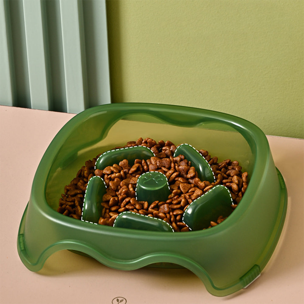 Plastic Slow Water Feeder Bowl for Dogs