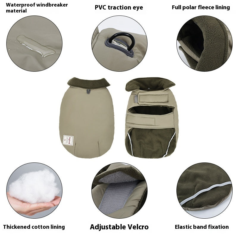 Solid Color Turtleneck Dog Cotton Vest