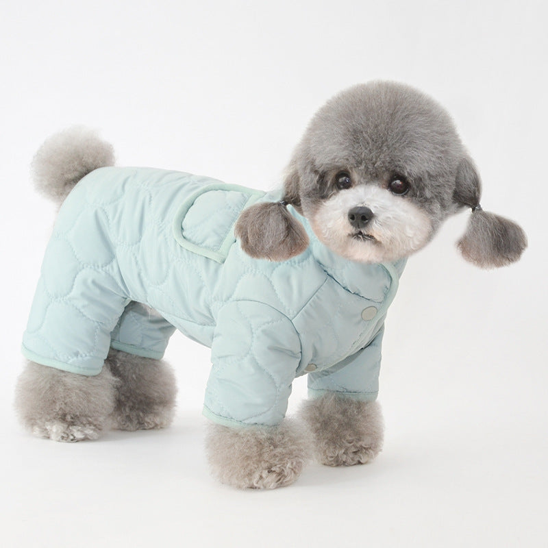 Pet Clothes Winter Clothing Warm Dog Four-Legged Cotton-Padded Clothes