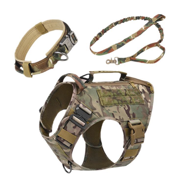 Tactical Dog Vest Quick Release 3-Piece Set