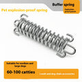 Hand-Held Dog Chain With Compression Spring
