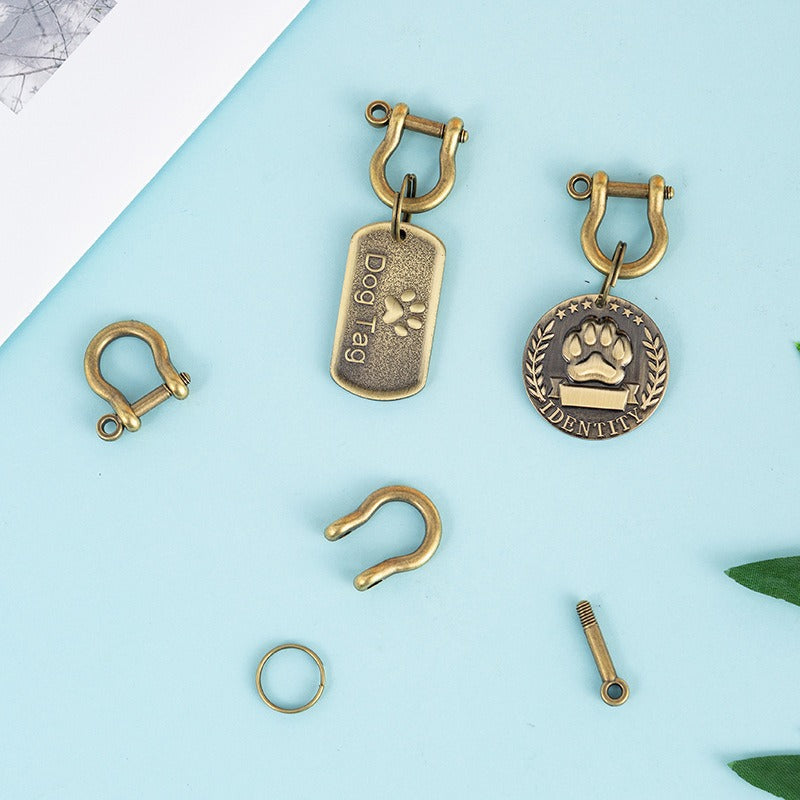 Dog ID Tag Engraved Nameplate Pendant
