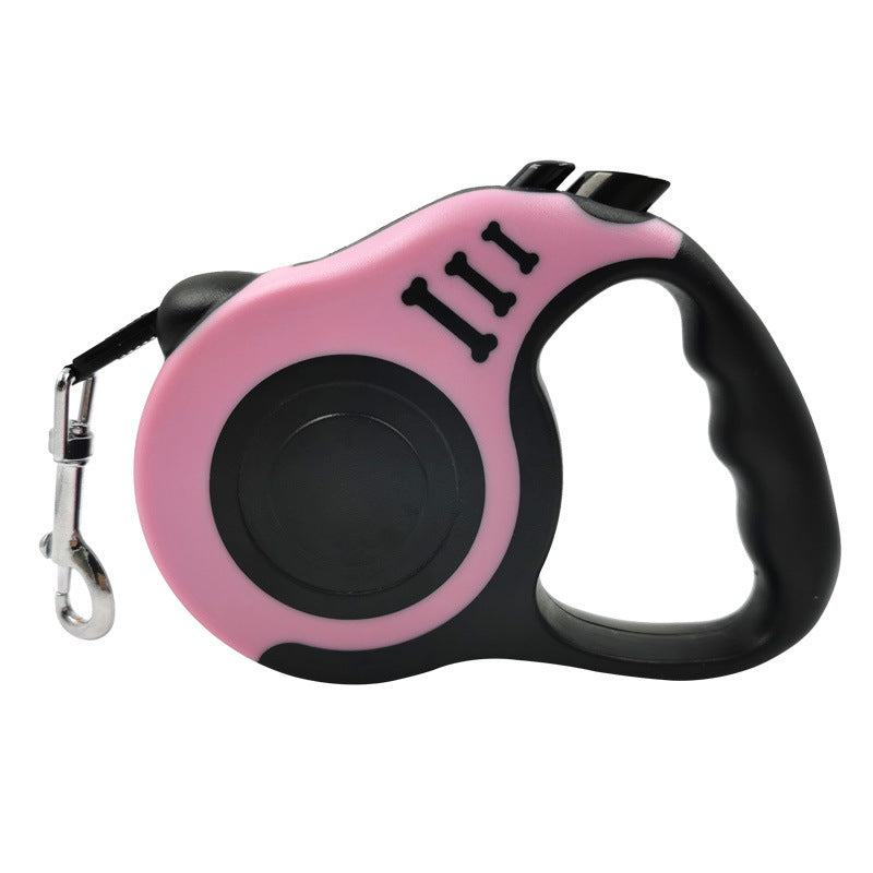 Automatic Retractable Dog Leash with Bone Print