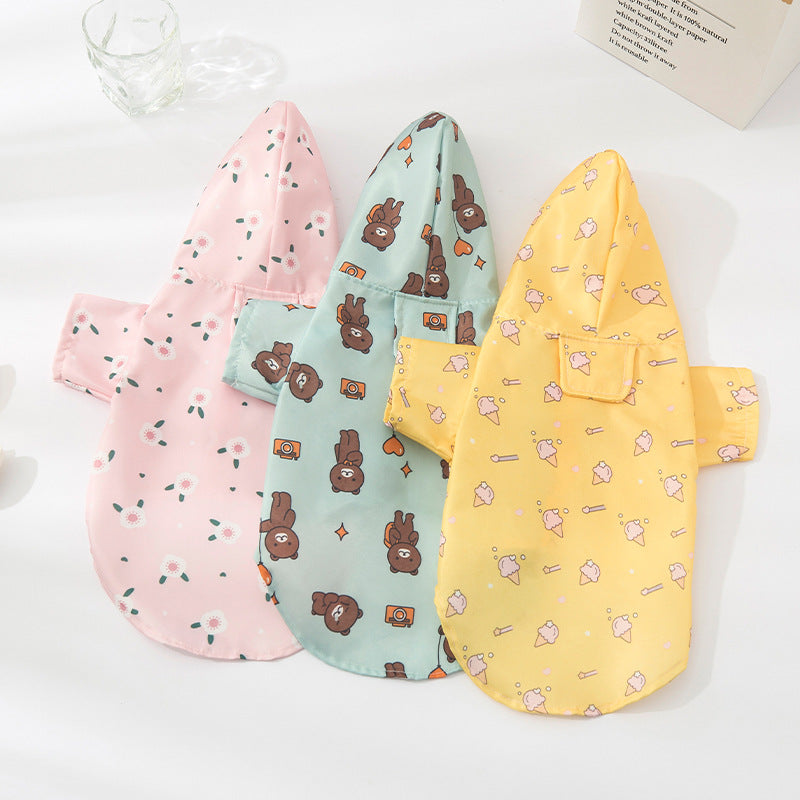 Fashionable Dog Raincoat