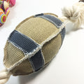 Linen Cotton Rope Dog Rugby Toy