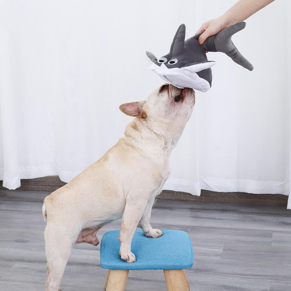 Pet Plush Shark Toy