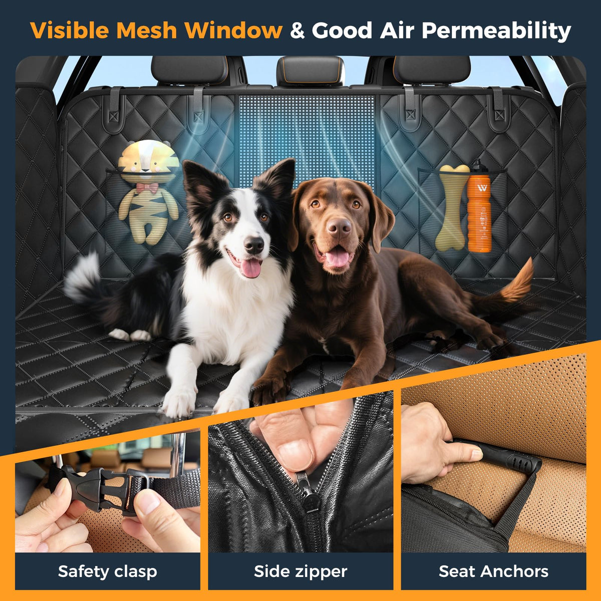 Hard Bottom Dog Car Seat Cover
