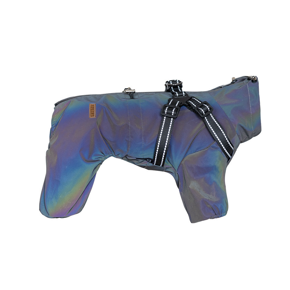 Stylish Dog One-Piece Raincoat
