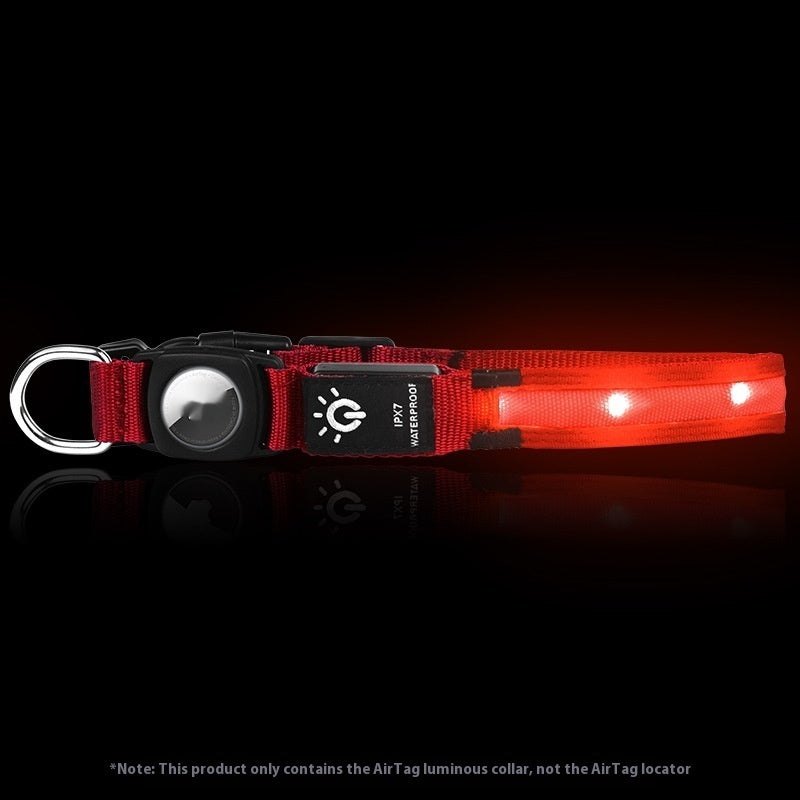 Protective Cover Positioning Tracker Waterproof Led Pet Luminous Collar