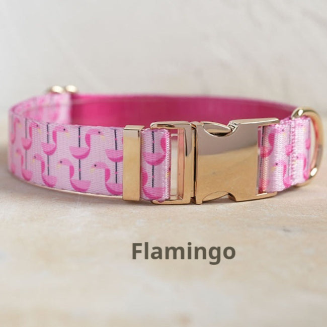 New Flamingo Dog Collar