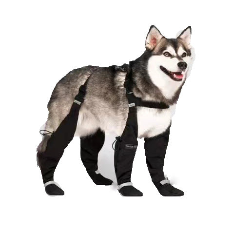 Waterproof Reflective Dog Shoes With Elastic Strap