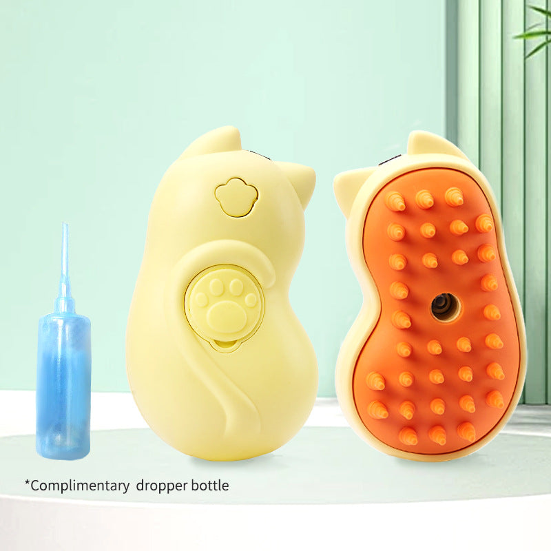 Electric One-Click Disposable Spray Brush Cleaning And Removing Hair Comb