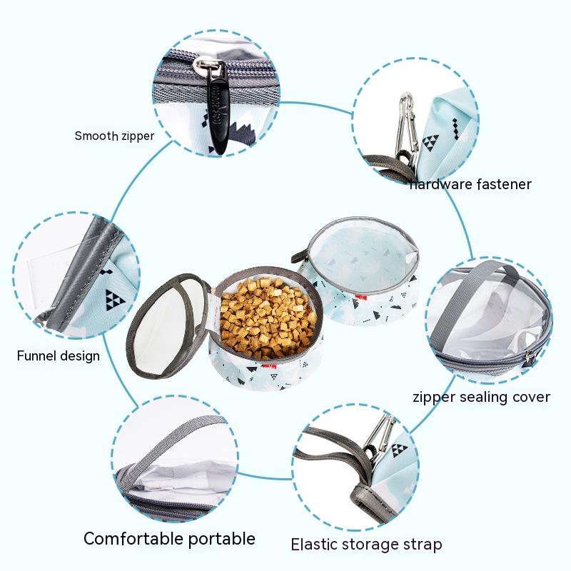 Dog Pet Bowl C59 Portable Supplies
