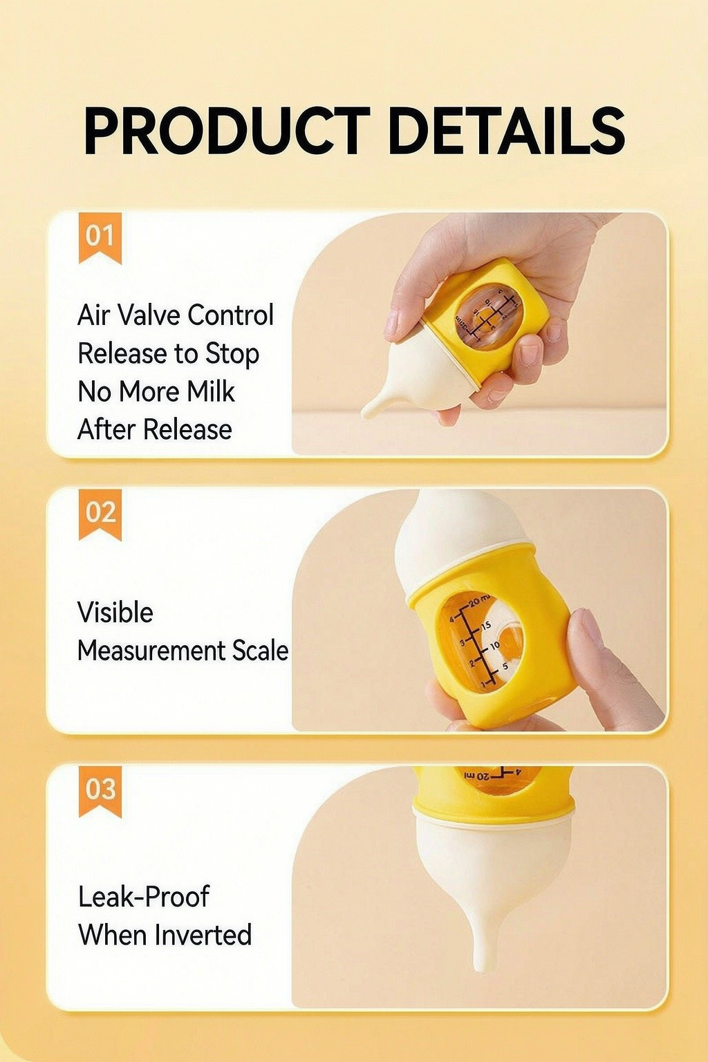 20Ml 80Ml Bionic Anti-Choke Pet Nursing Bottle For Newborn Puppies & Kittens, Silicone Nipple With Visible Scale, Leak-Proof Feeder