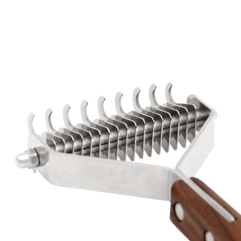 Wooden Dog Comb