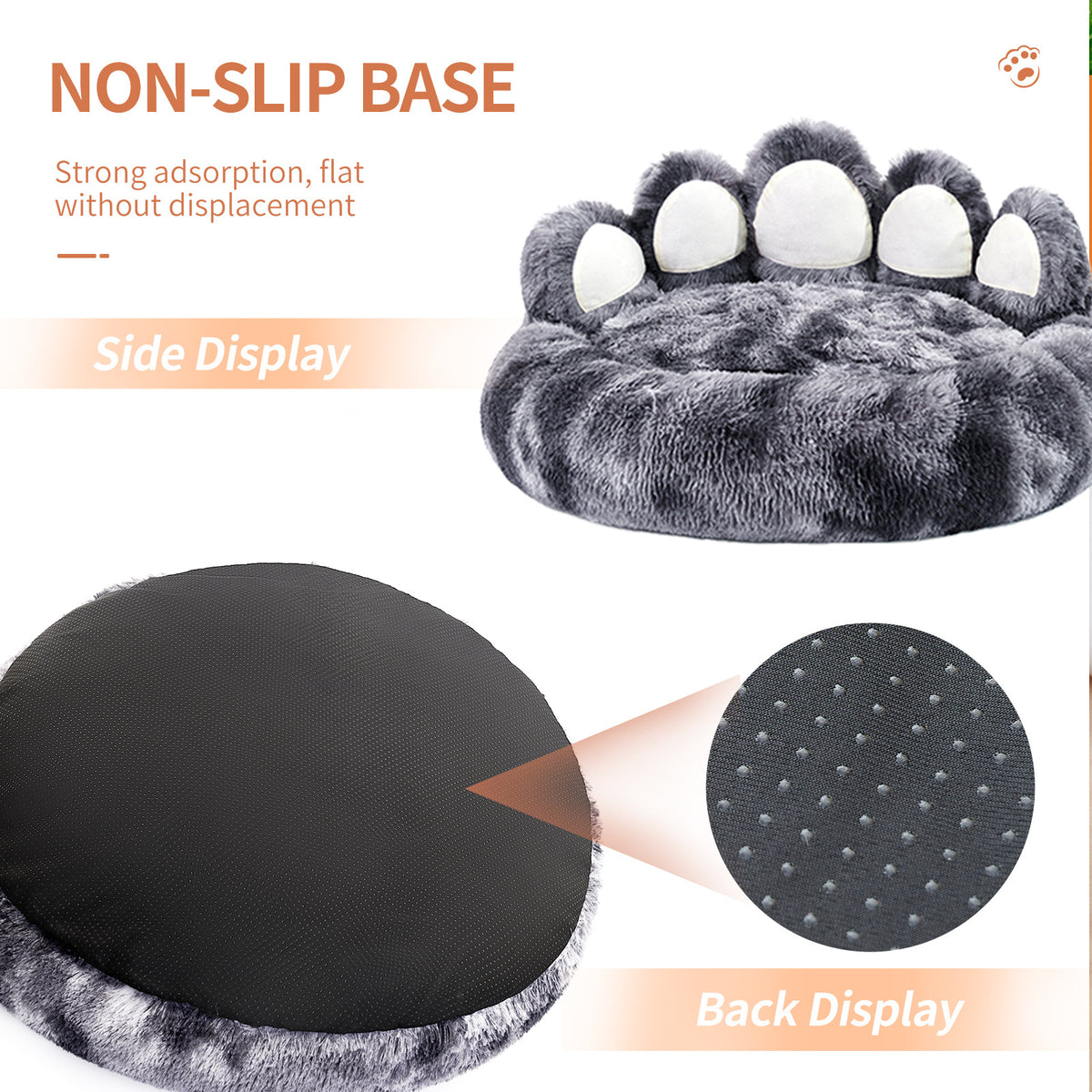 Hand-Shaped Brush Nest Tie-Dye Dark Gray