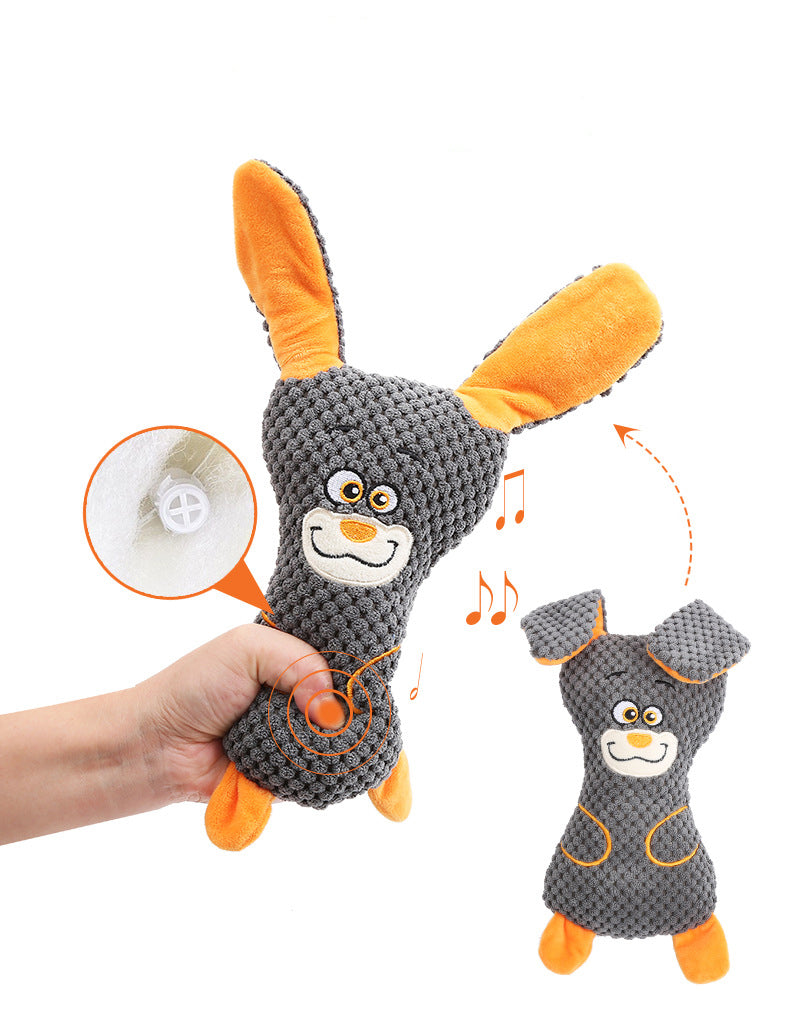 Plush Squeak Dog Toy With Animal Shapes