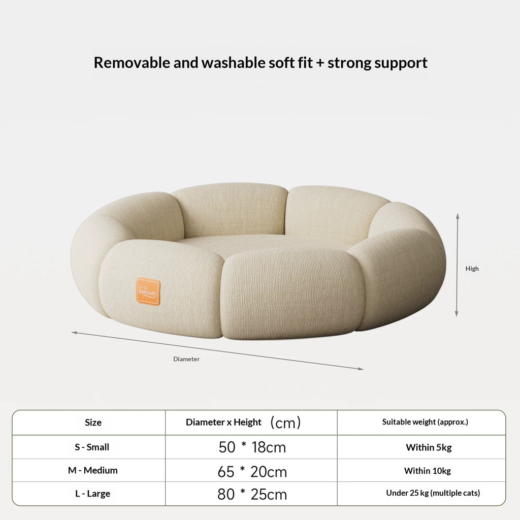 All-Season Round Pet Bed